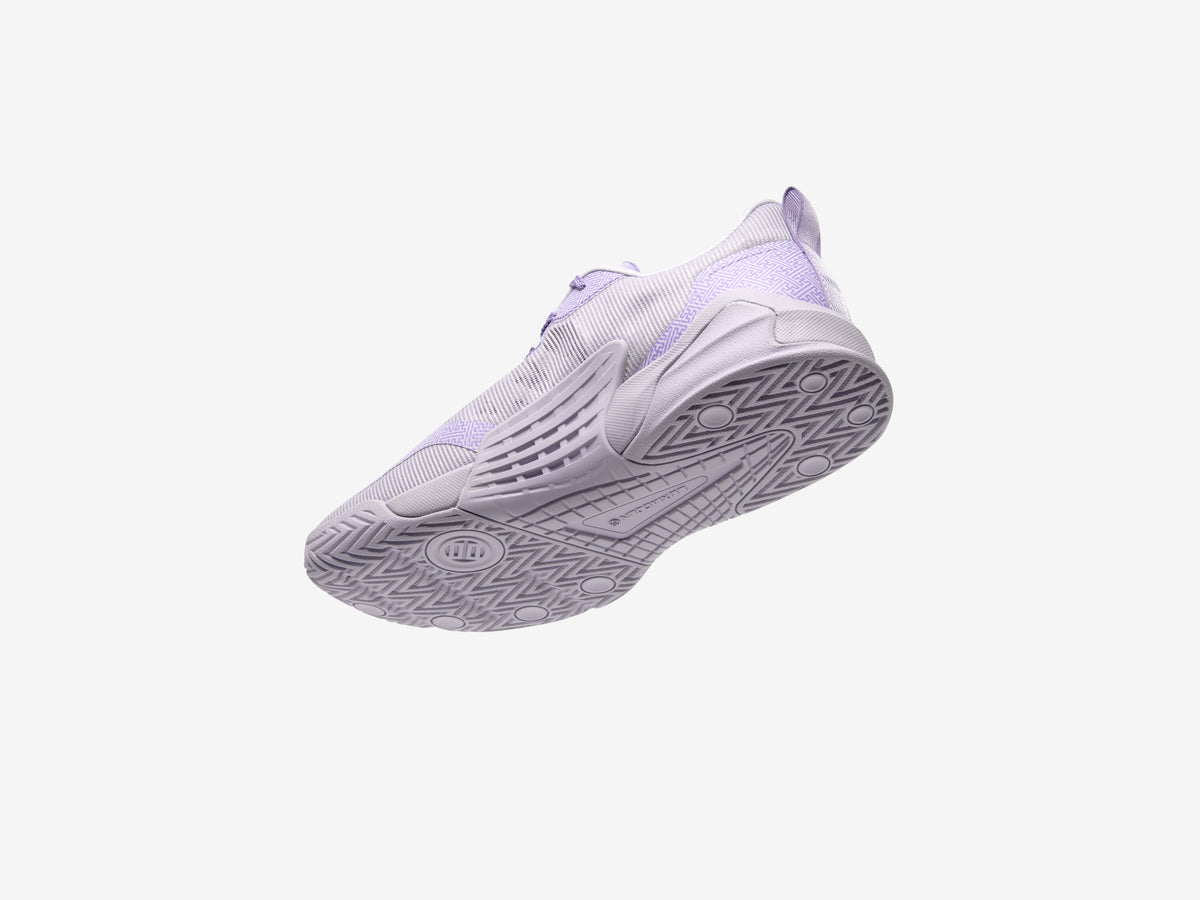 LUXIAOJUN XT-Lite Training Shoes in Lavender, outsole and heel from below