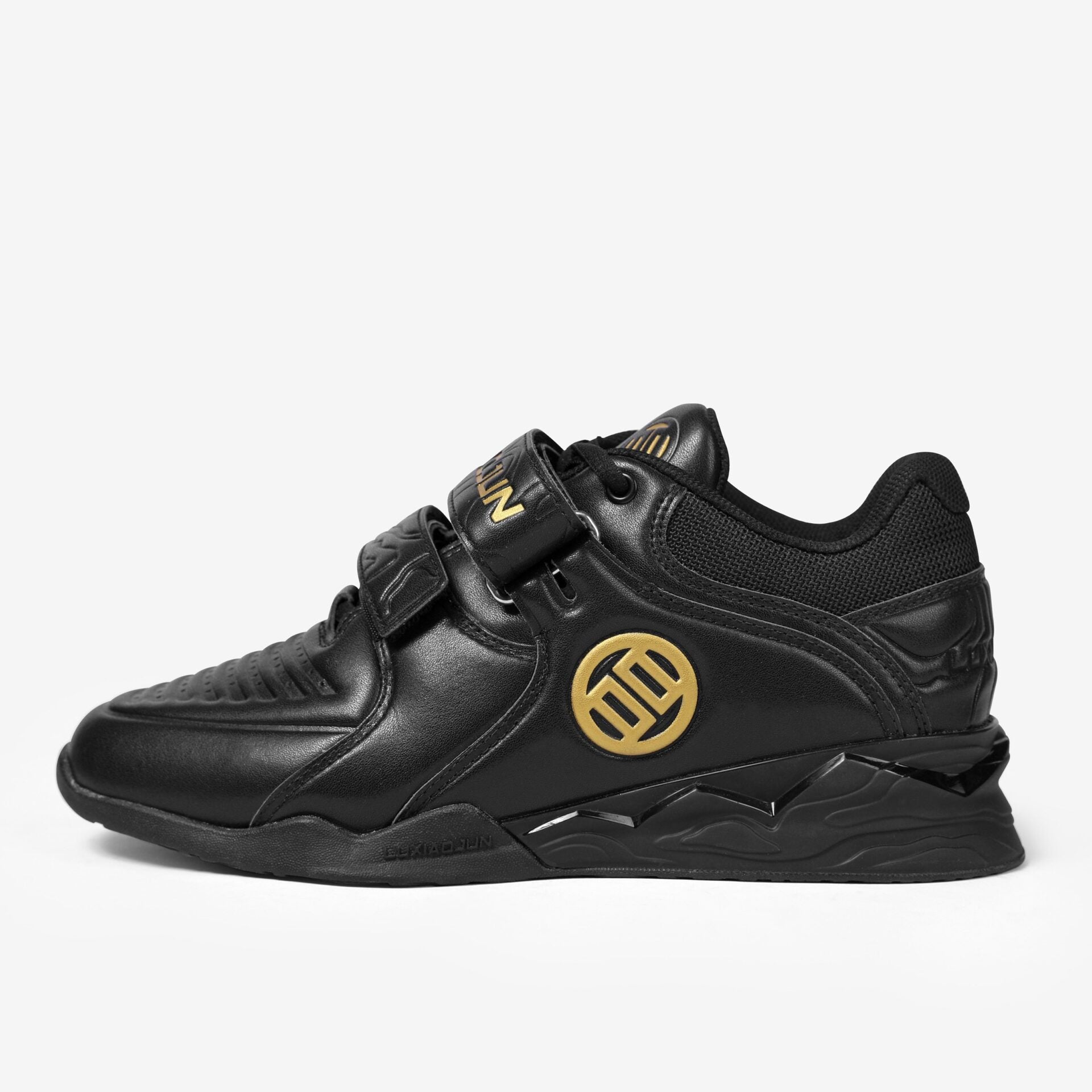 LUXIAOJUN PowerPro | Weightlifting Shoes (Black) Main Image. Left side with logo