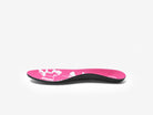 The side view of the inner sole of the rose weightlifting shoes on a white background