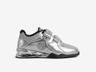 The outer view of the stable silver weightlifting shoes by luxiaojun on a white background
