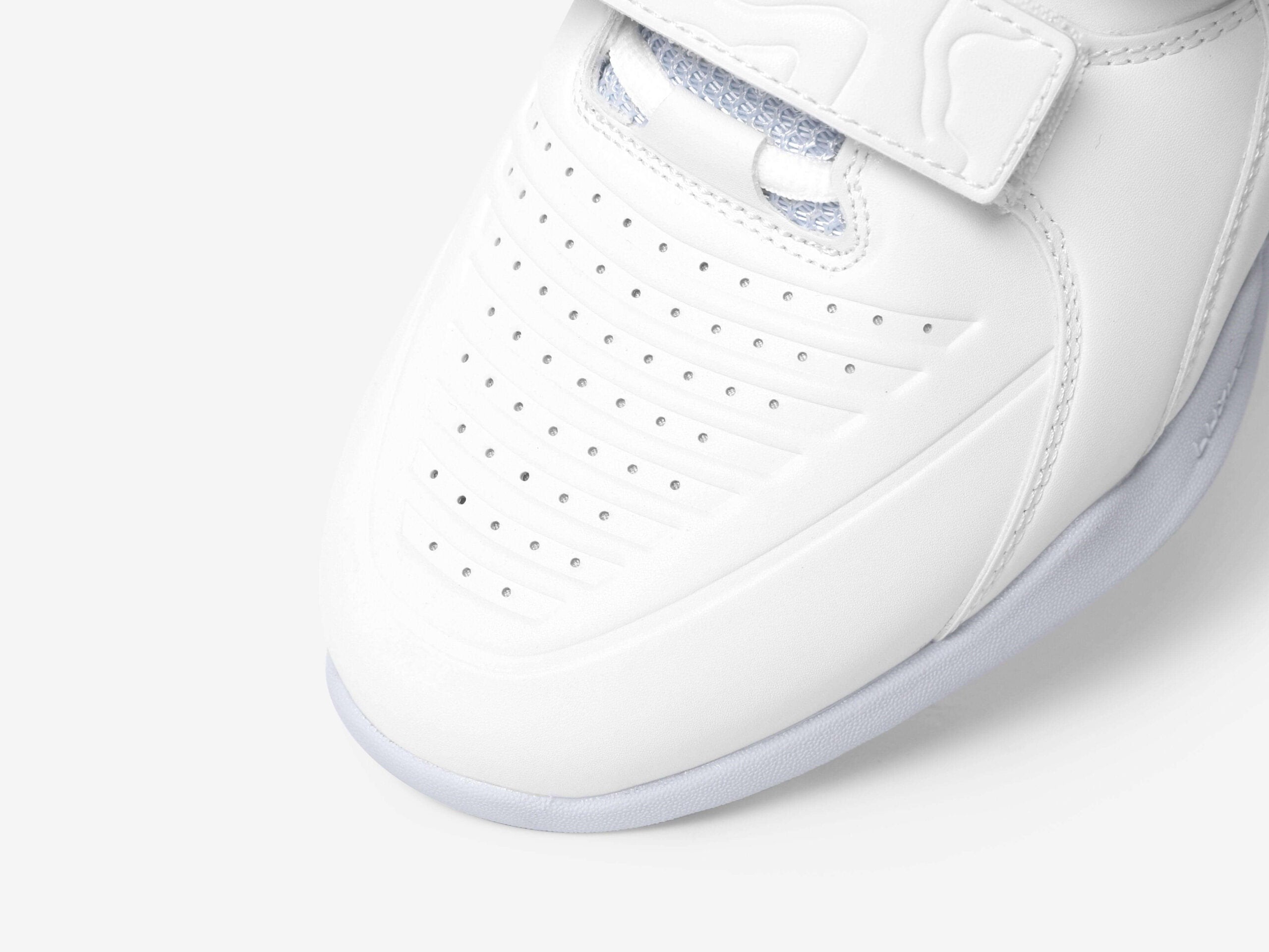 LUXIAOJUN PowerPro | Weightlifting Shoes (White) - Zoomed in front