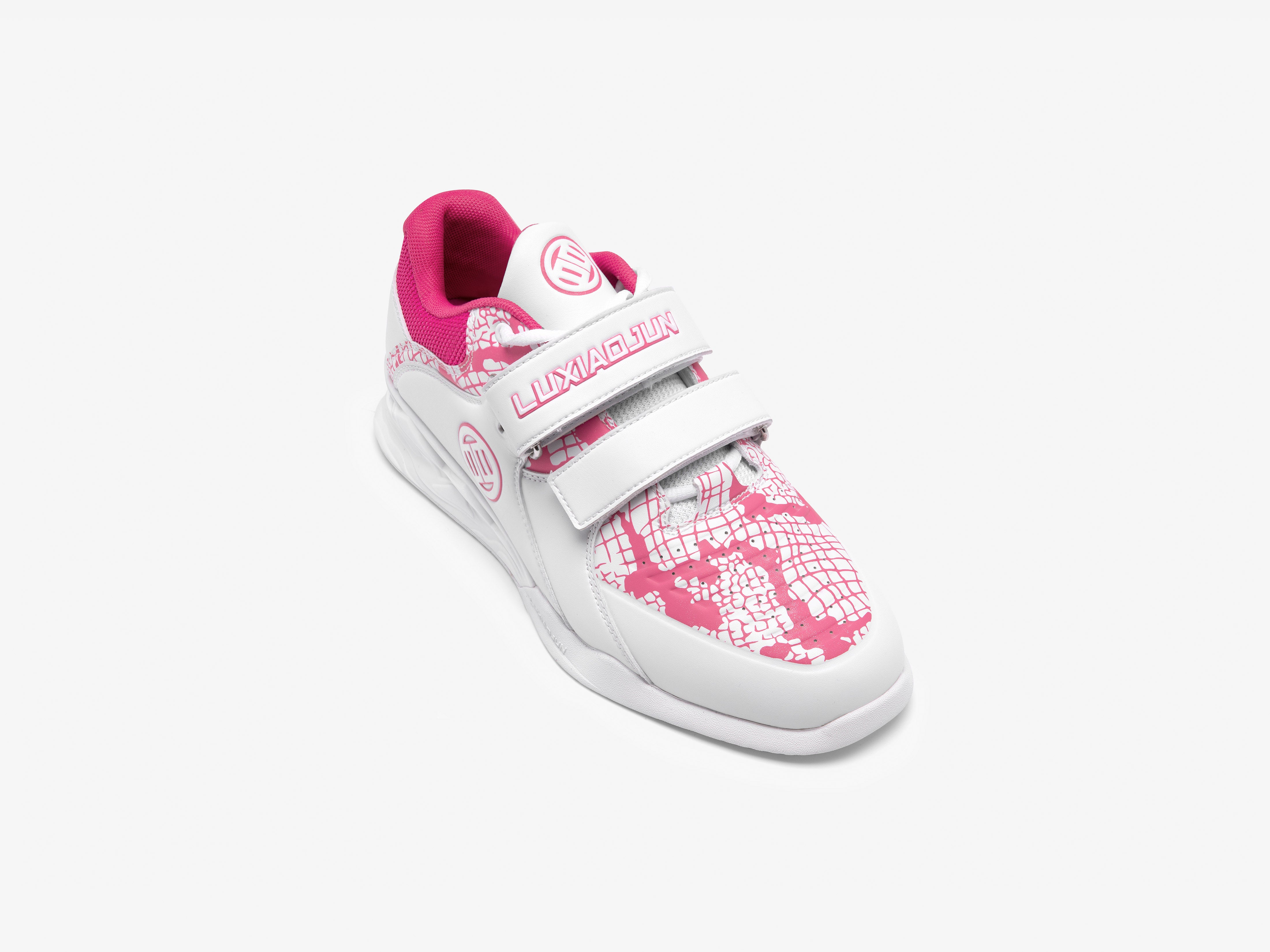 LUXIAOJUN PowerPro Weightlifting Shoes The Limited Snake Edition (Pink White) - Sub Image Front Top