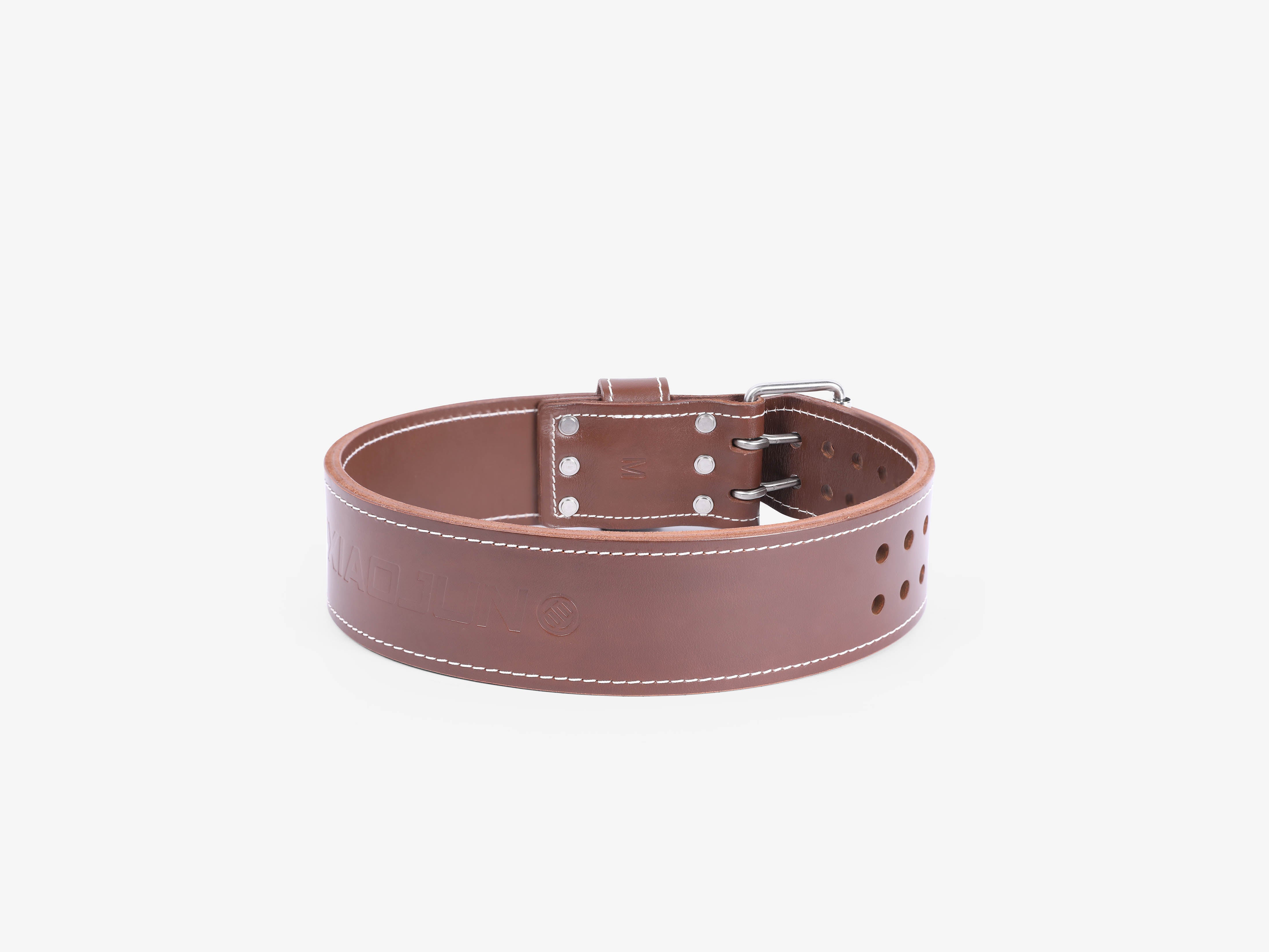 LUXIAOJUN CT710 3" Double Breasted Leather Belt