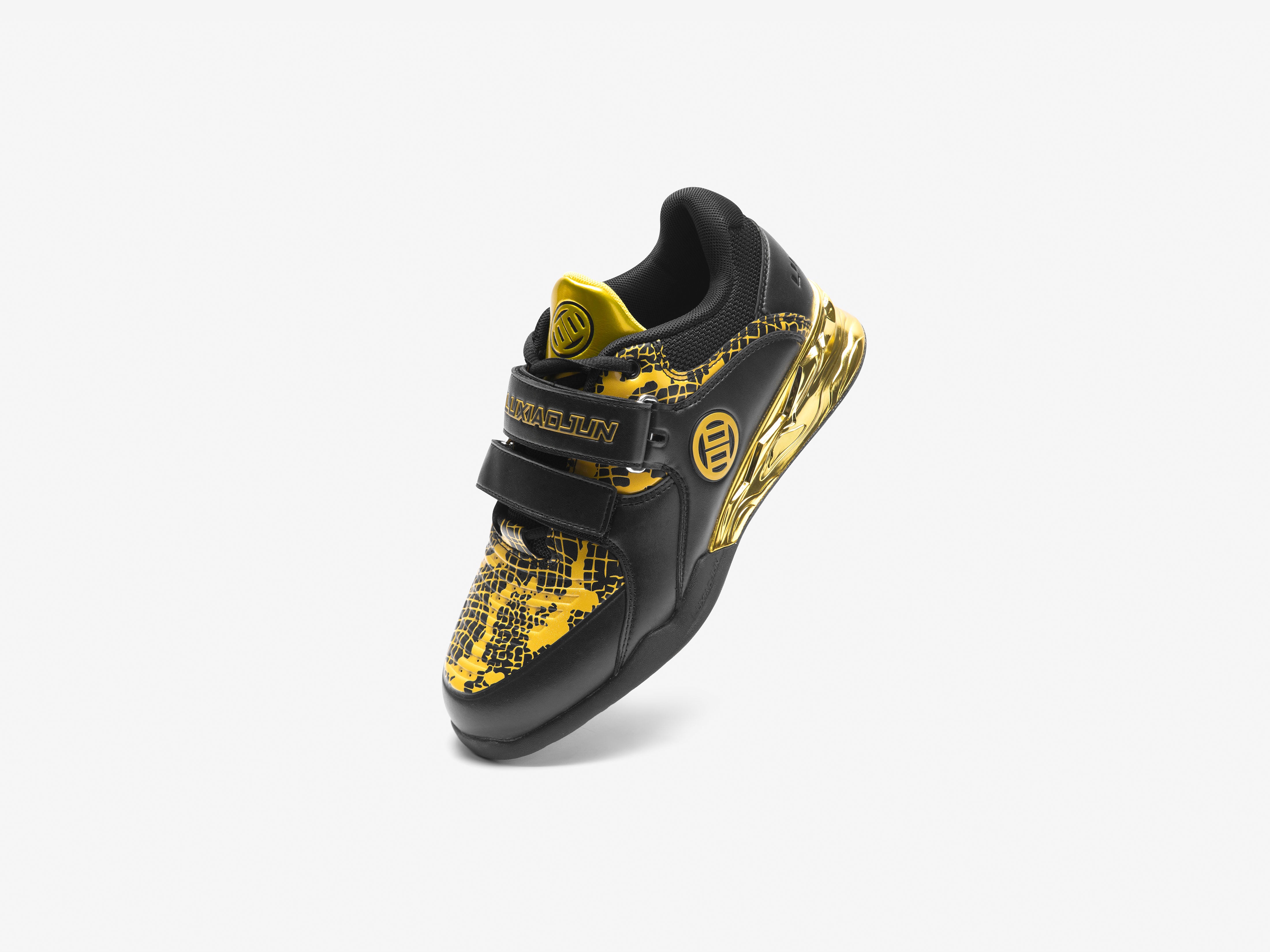 LUXIAOJUN PowerPro Weightlifting Shoes The Limited Snake Edition (Black and Gold) - Sub Image Standing