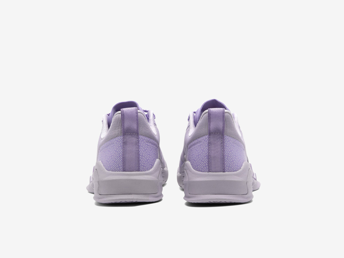LUXIAOJUN XT-Lite Training Shoes in Lavender, back view of the heels
