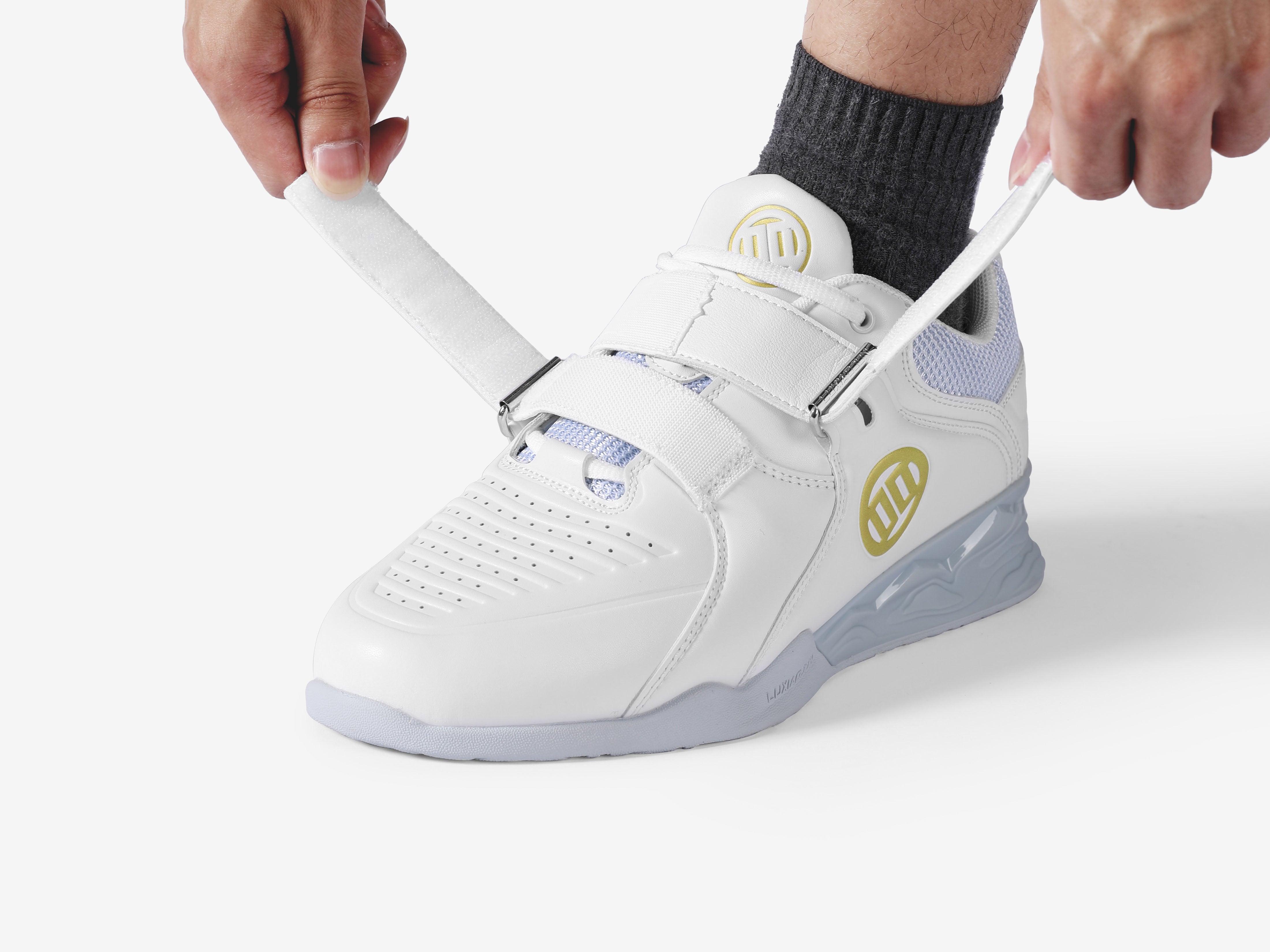 LUXIAOJUN PowerPro Weightlifting Shoes (White)