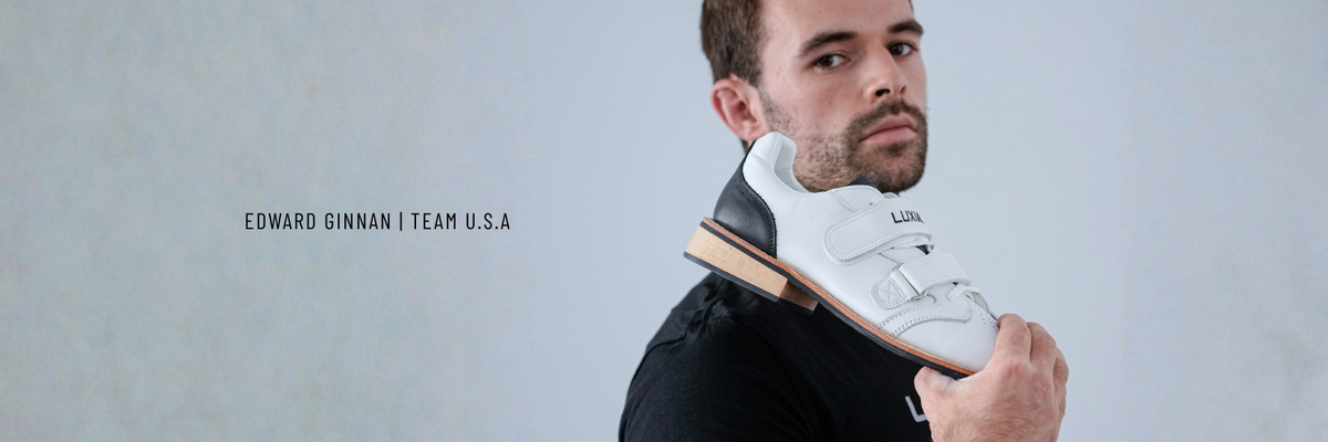 Edward Ginnan, Team USA, with the white Heritage Lifter.